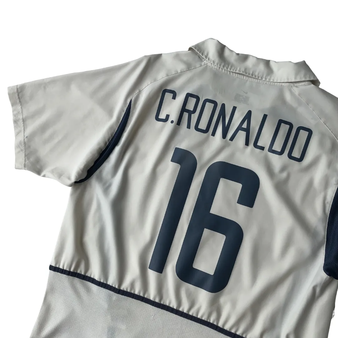 Portugal Ronaldo 16 Original Away Football Shirt 2002/2004 Nike Large