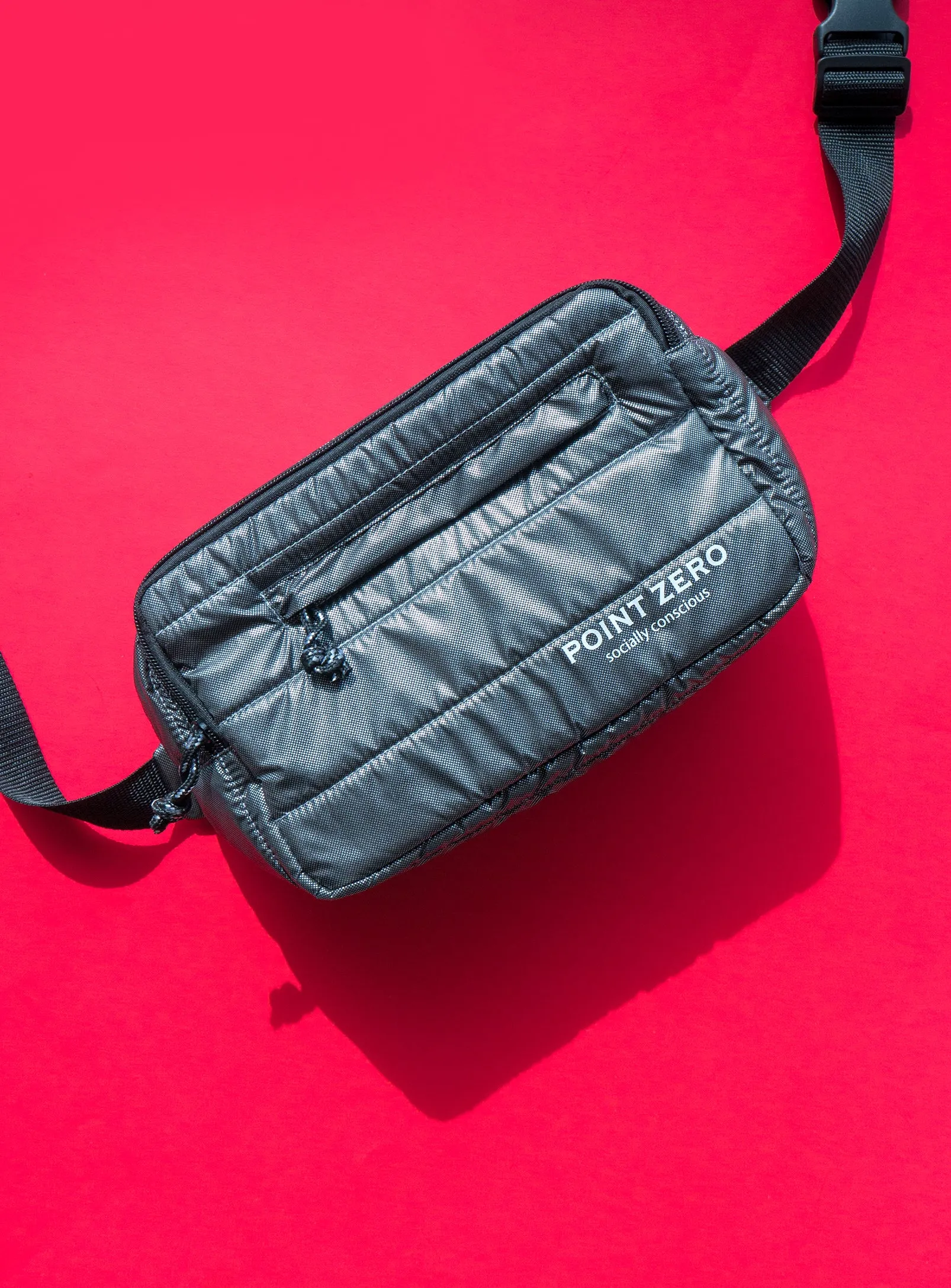 POUCH | Puffer belt bag||POCHETTE | Sac banane matelassé