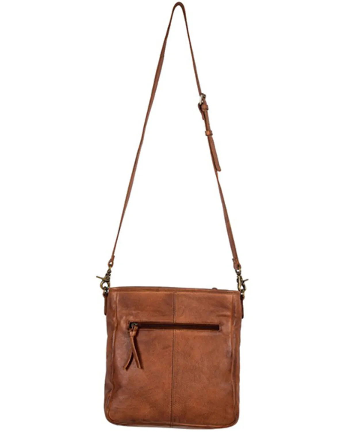 Product Name:  Myra Bag Women's Santa Clara Canyon Stitched Hairon Leather Crossbody Bag