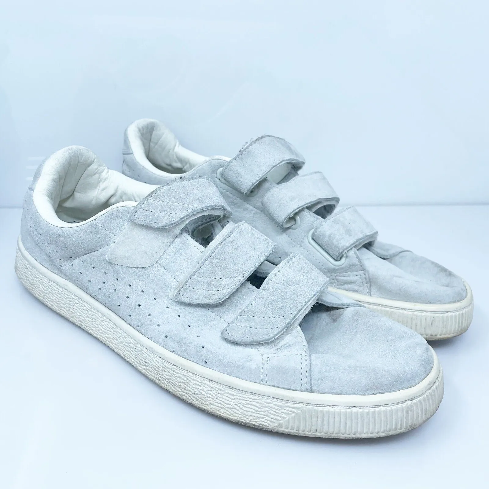 Puma Mens Basket 363185 02 Gray Running Shoes Sneakers Size 12