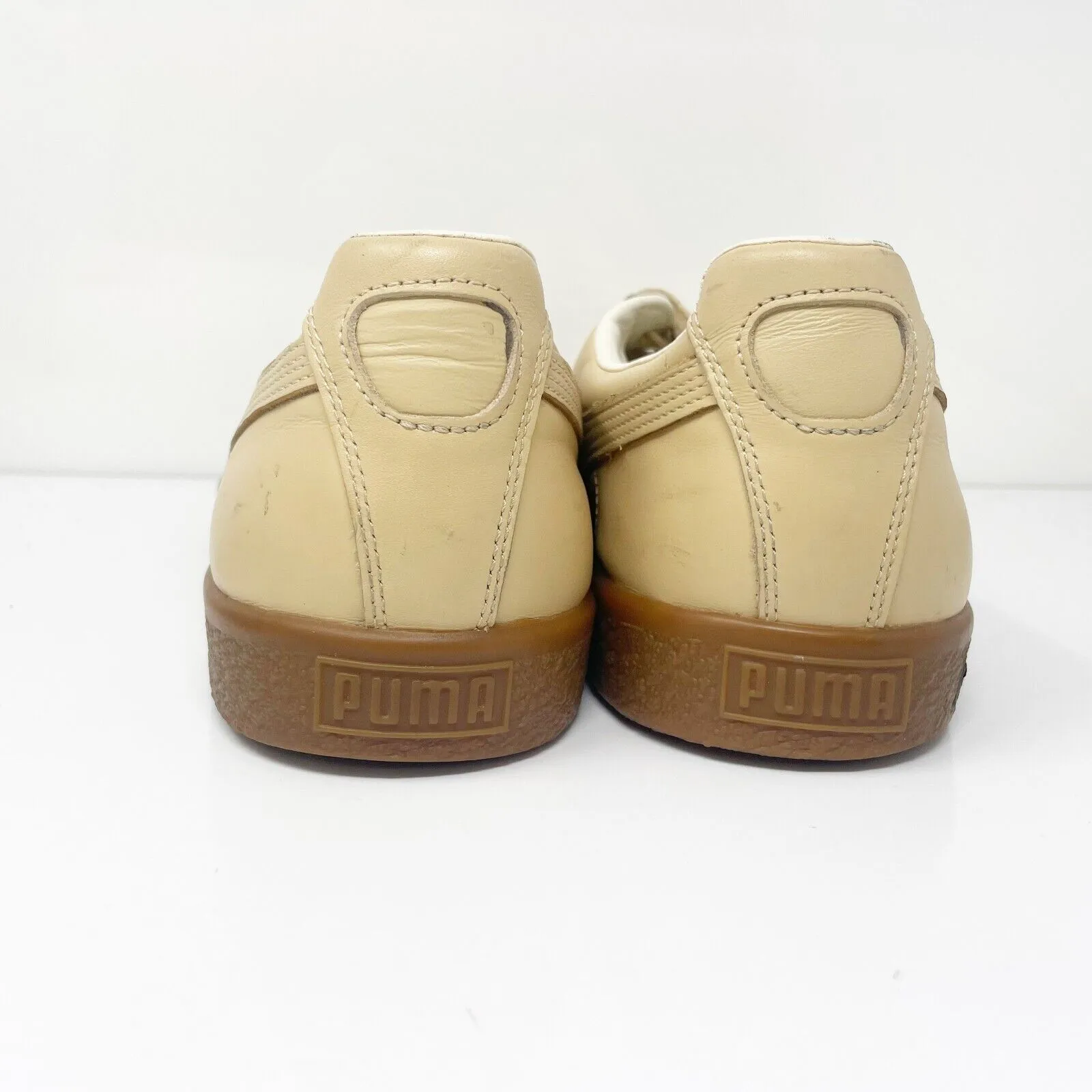 Puma Mens Clyde 364451 01 Beige Casual Shoes Sneakers Size 12
