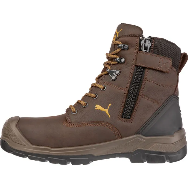 Puma Safety Conquest CTX Men's 7 inch Composite Toe Electrical Hazard Waterproof Side Zip Work Boot