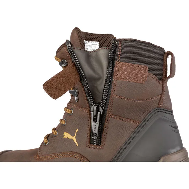 Puma Safety Conquest CTX Men's 7 inch Composite Toe Electrical Hazard Waterproof Side Zip Work Boot