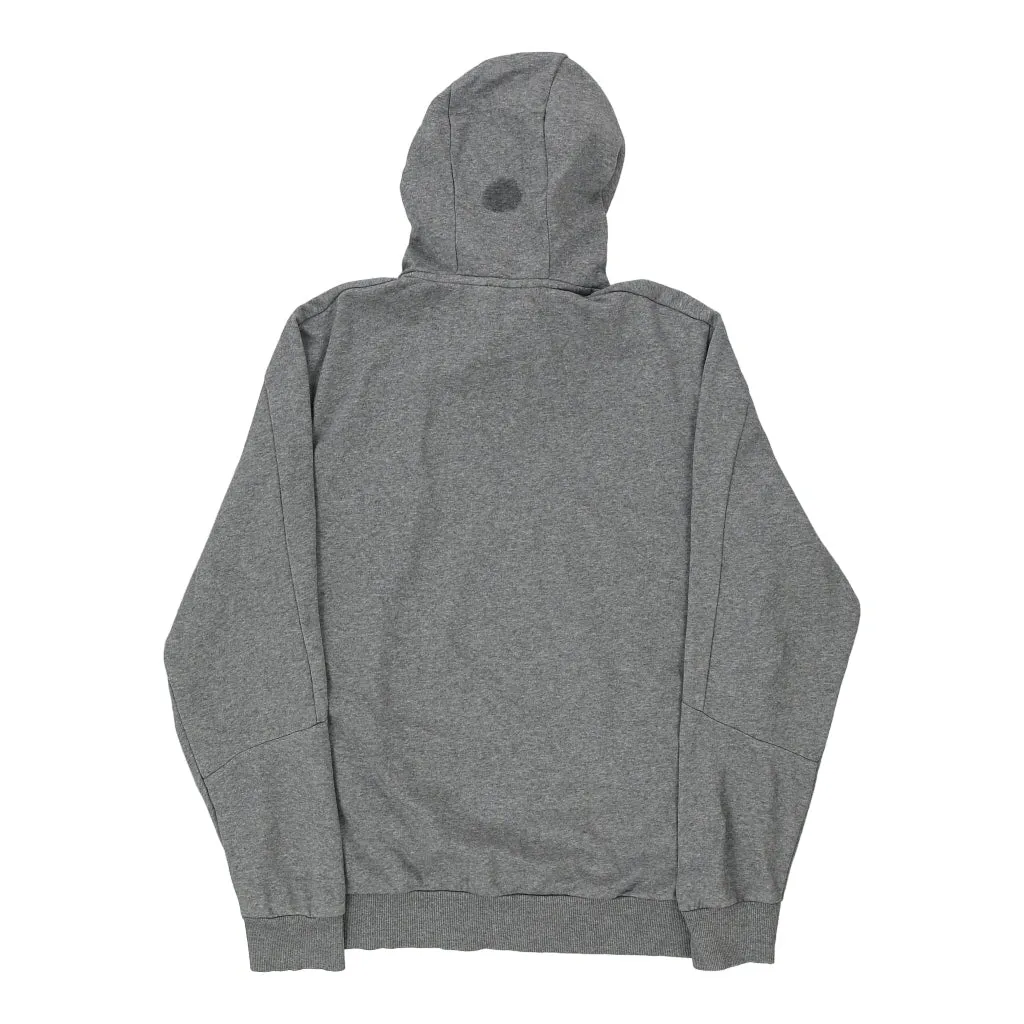 Puma Spellout Hoodie - Large Grey Cotton Blend