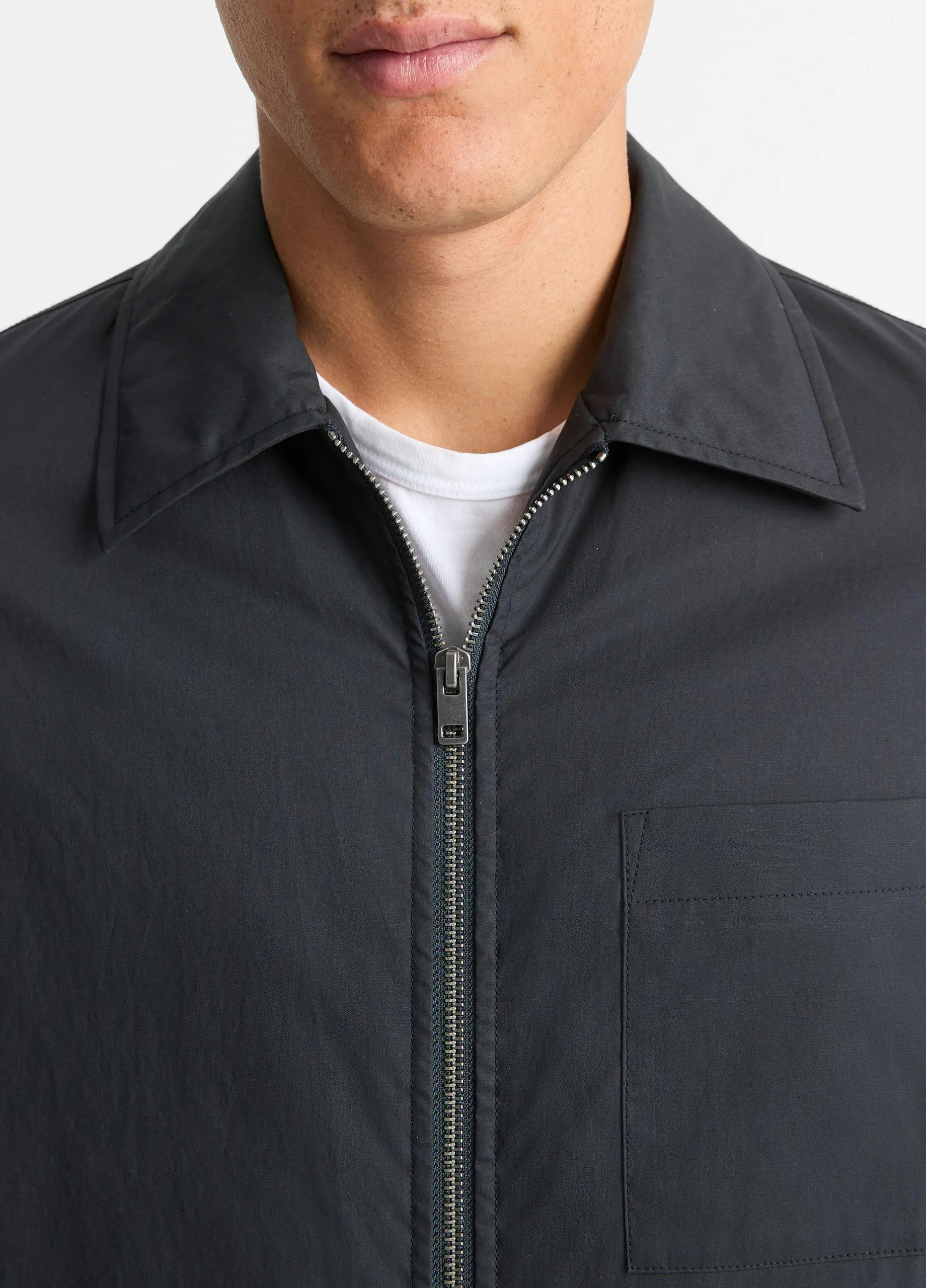 Quilted-Lined Cotton Sport Jacket