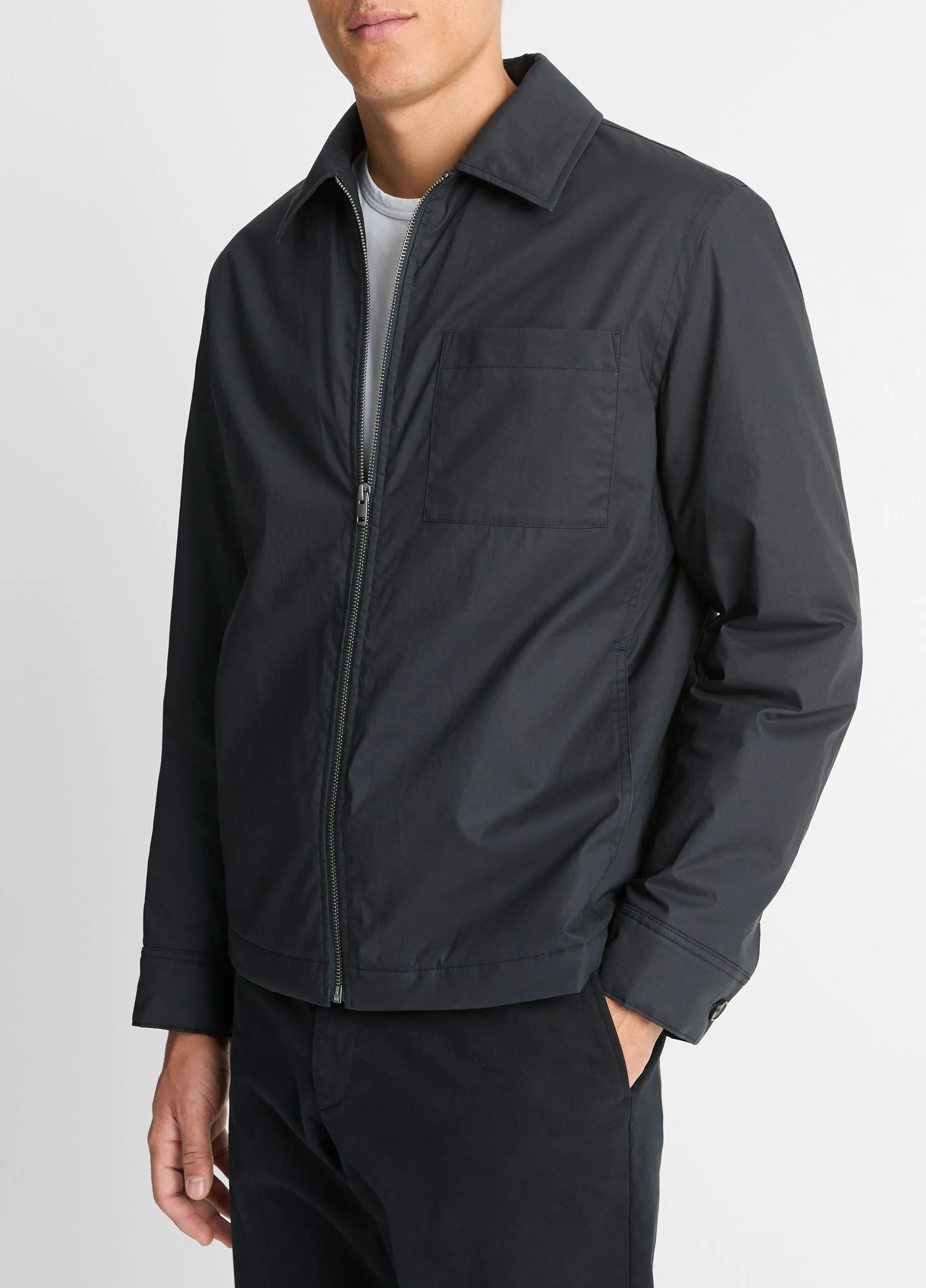 Quilted-Lined Cotton Sport Jacket