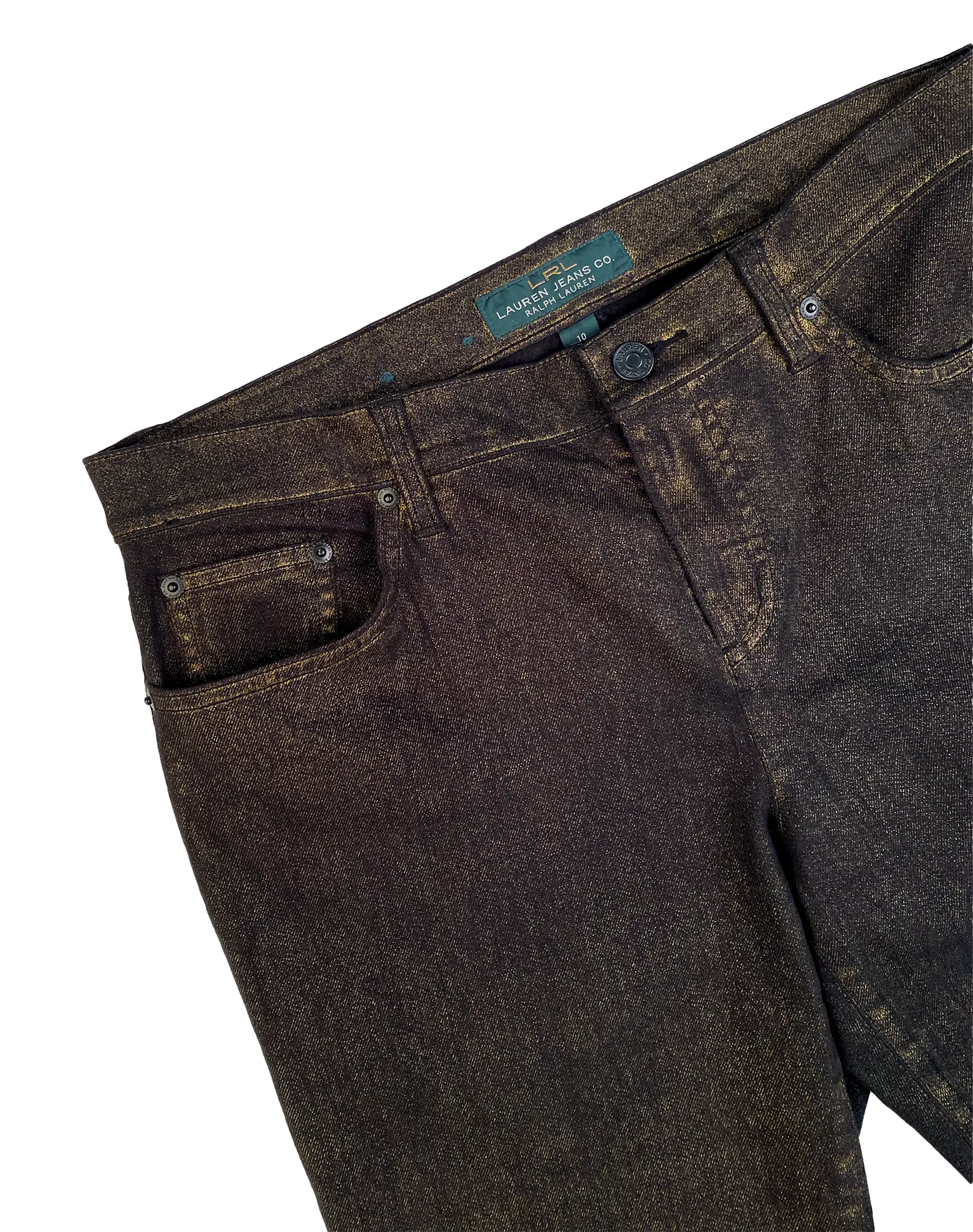RALPH LAUREN BLACK GLIMMER JEANS (W34 L31)