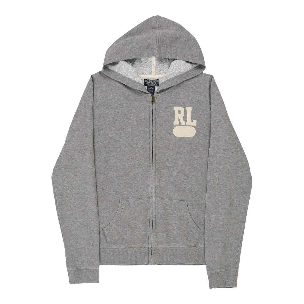 Ralph Lauren Hoodie - Large Grey Cotton Blend