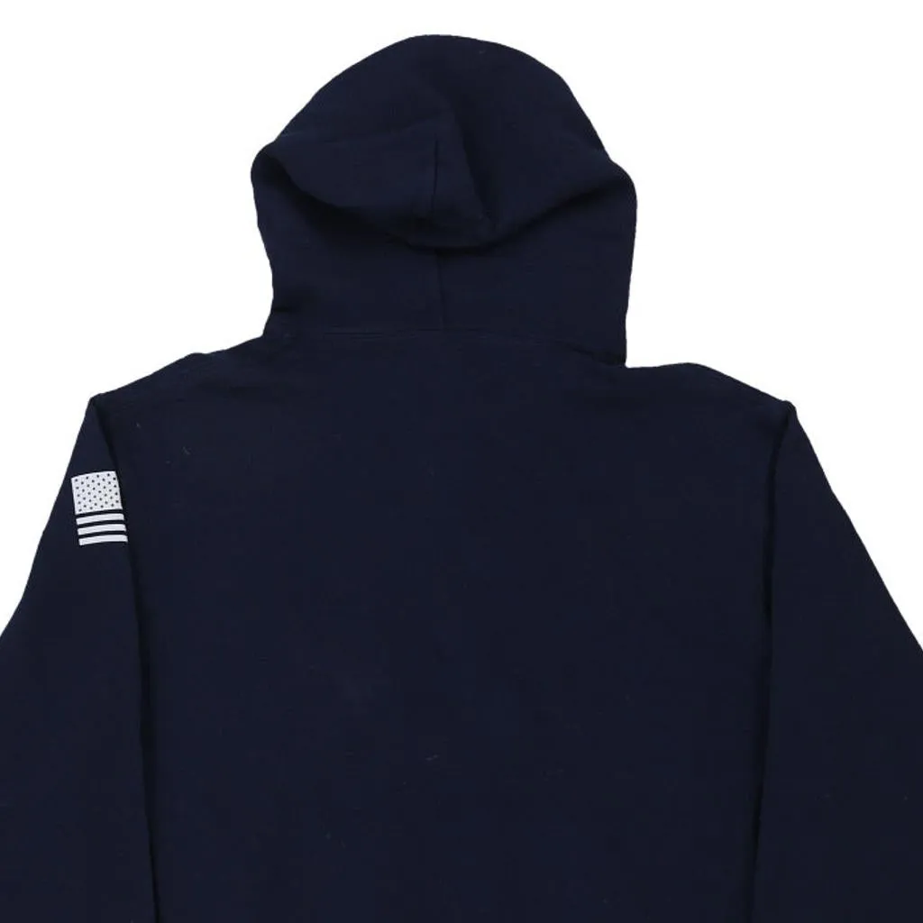 RDF Logistics Russell Athletic Hoodie - Large Navy Cotton Blend