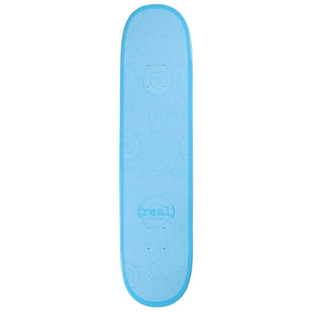 Real Flowers Renewal Skateboard Deck Blue 7.75