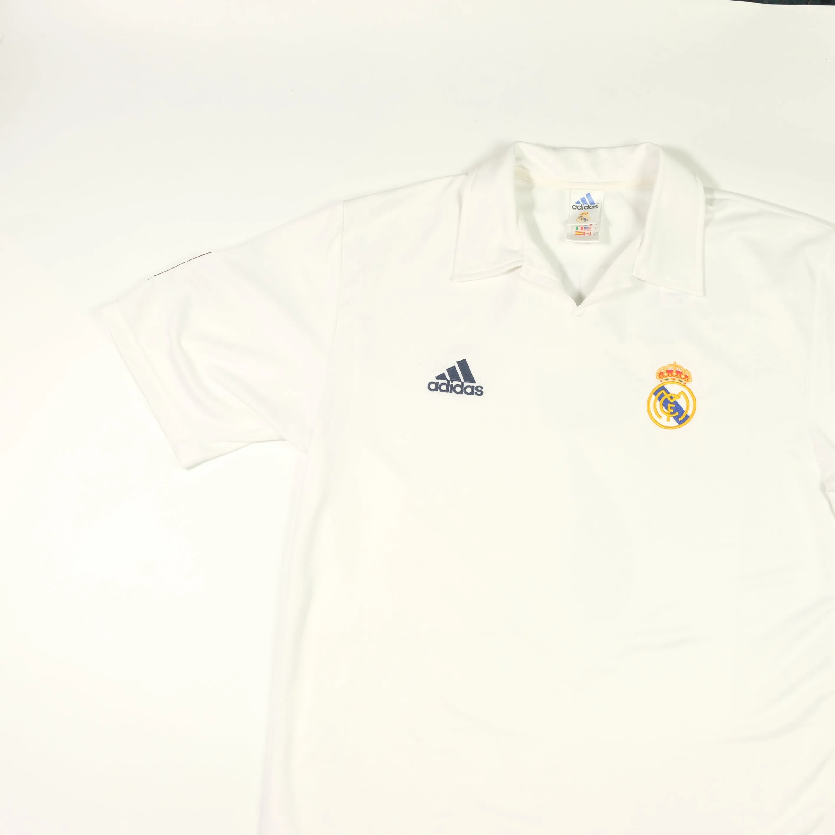 Real Madrid Original Raul 2001/2002 Adidas Centenary Home Football Shirt (M/L)
