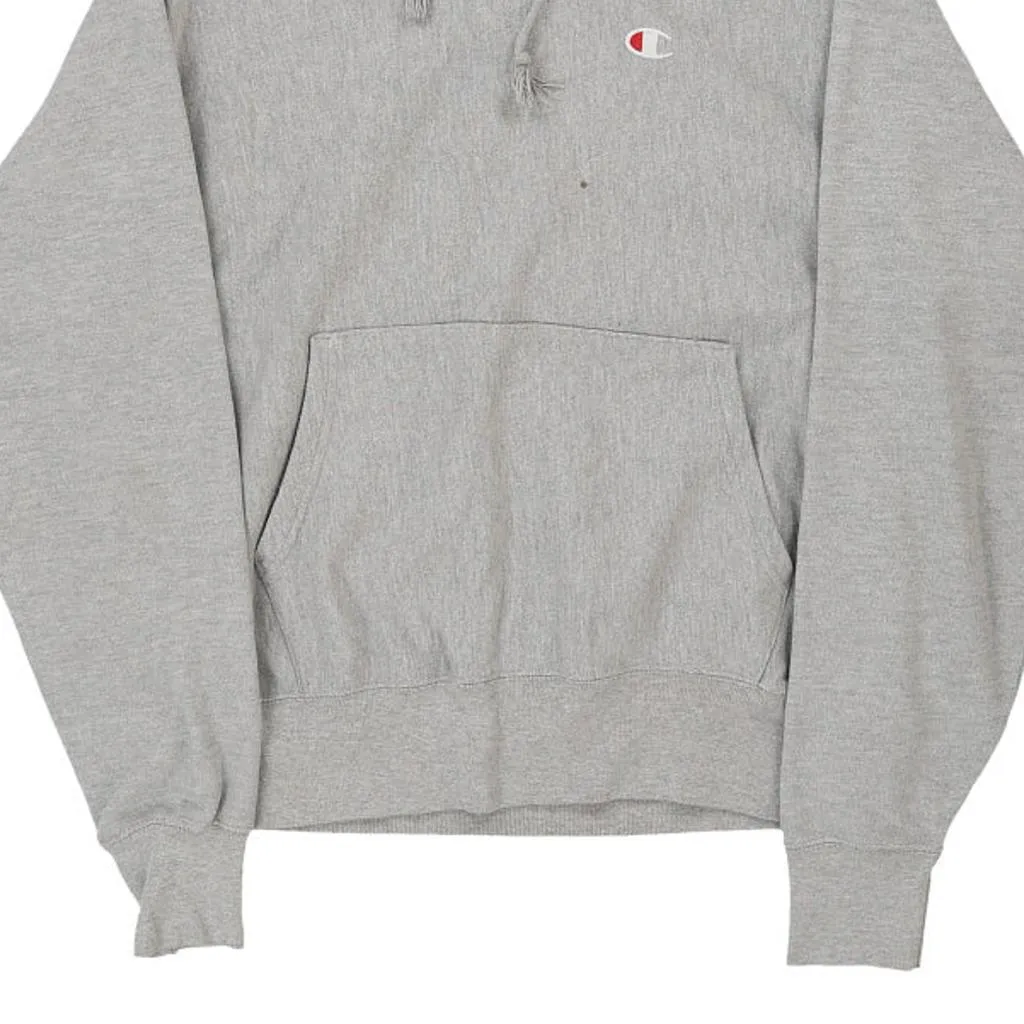 Reverse Weave Champion Hoodie - Medium Grey Cotton Blend