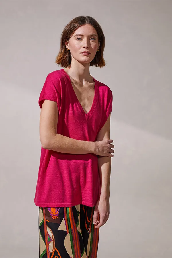 Rodier CASHMERE OVERSIZED SLEEVELESS SWEATER