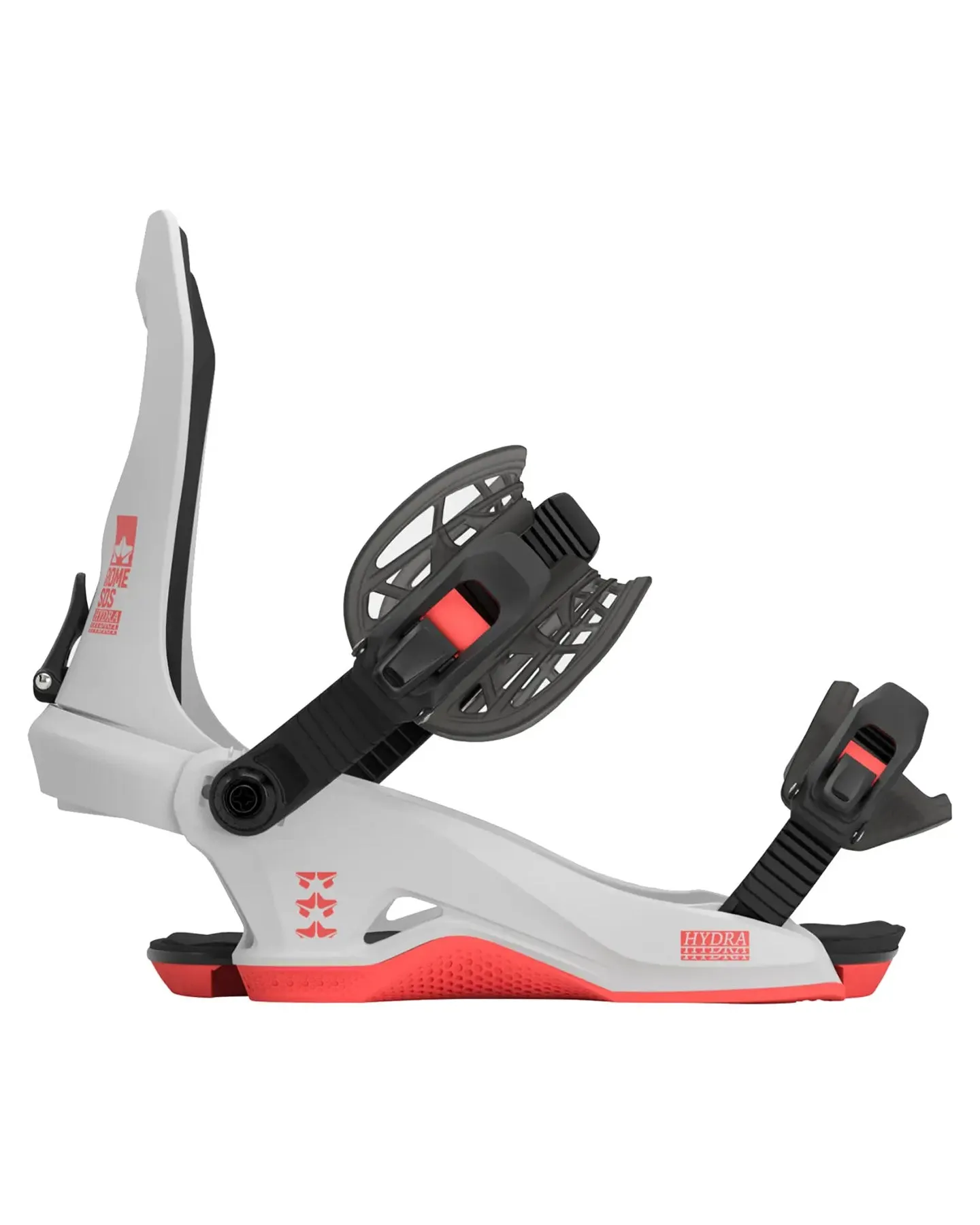 Rome Hydra Women's Snowboard Binding - White - 2024 | Shop Snowboard Bindings at Trojan Wake Ski Snow & Snow Skiers Ware