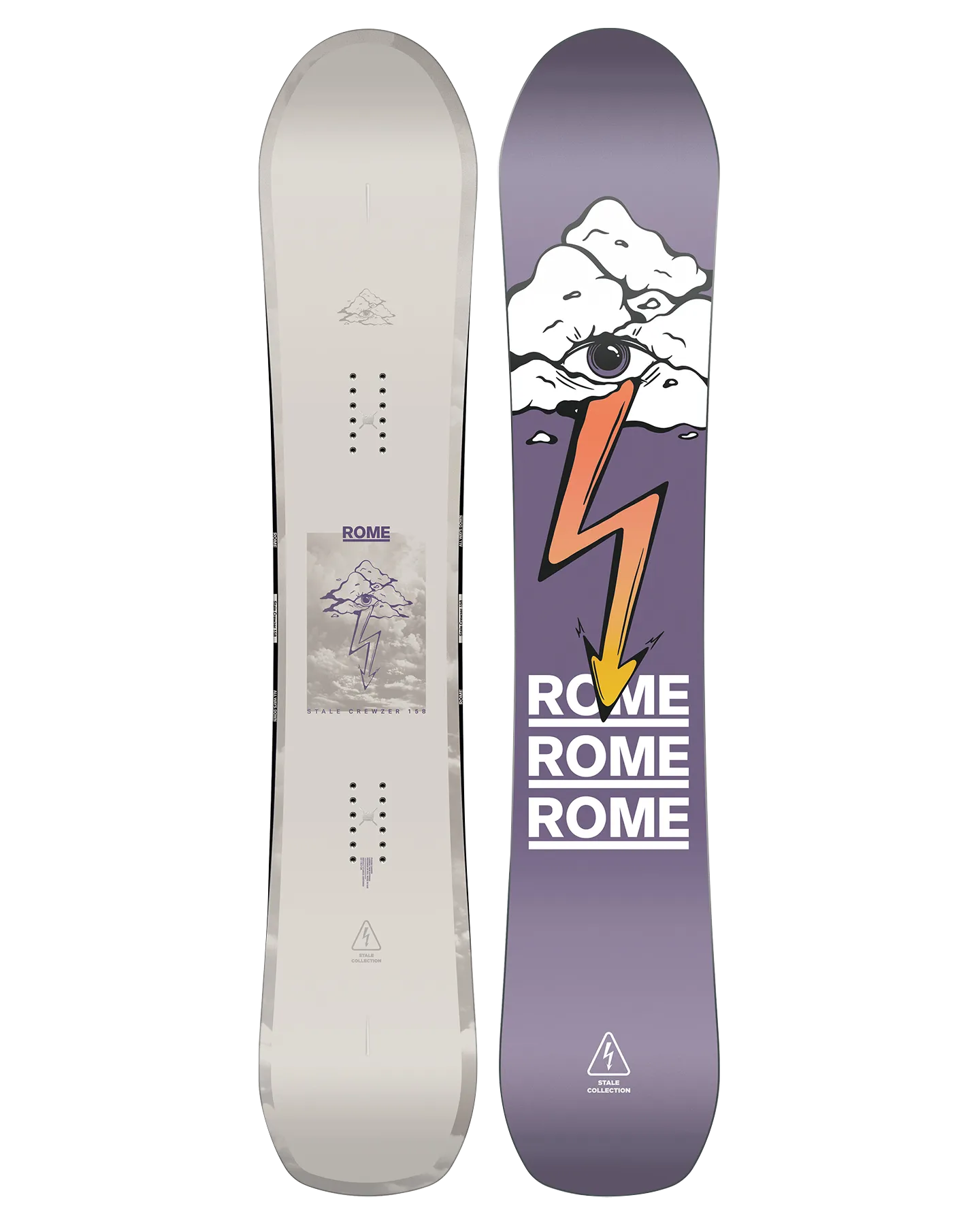 Rome Stale Crewzer Snowboard - 2025 | Shop Snowboards at Trojan Wake Ski Snow & Snow Skiers Warehouse
