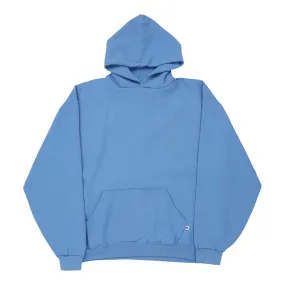 Russell Athletic Hoodie - XL Blue Cotton Blend