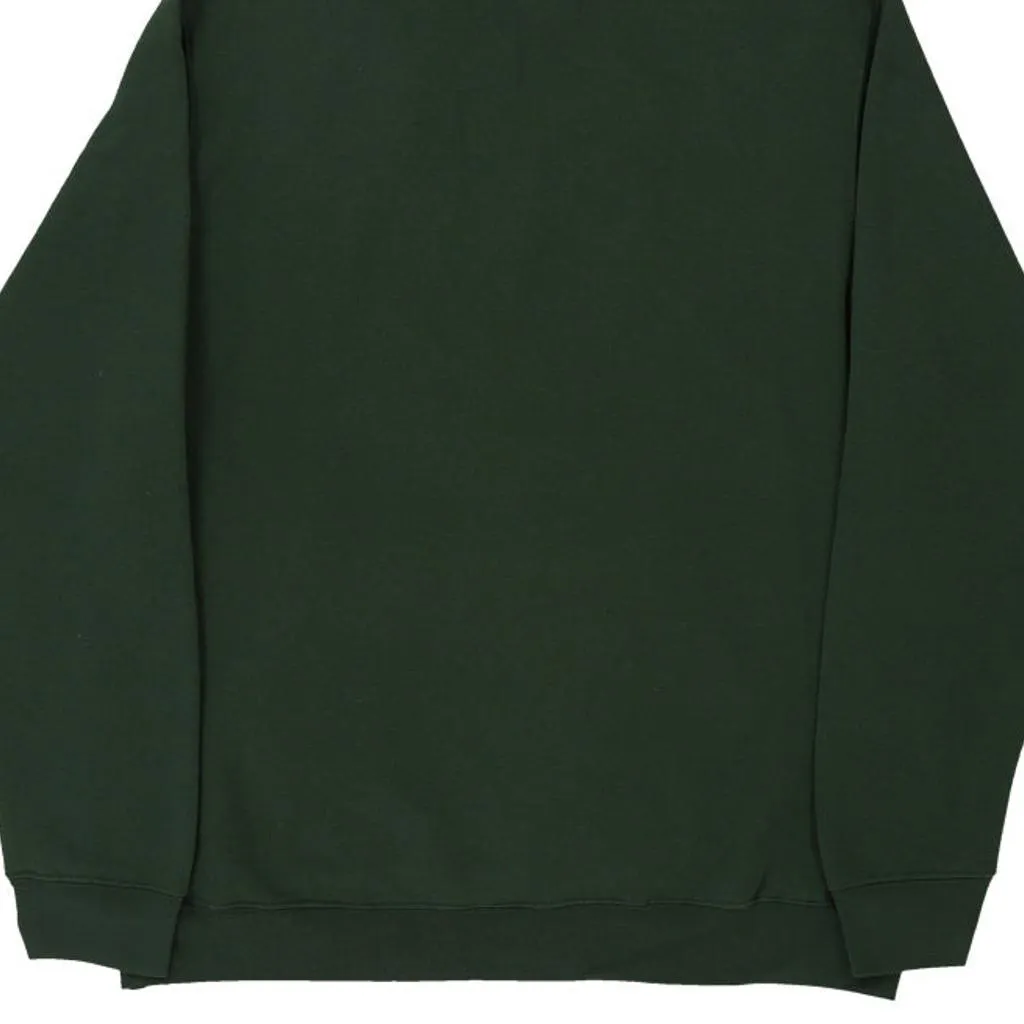 Russell Athletic Hoodie - XL Green Cotton Blend