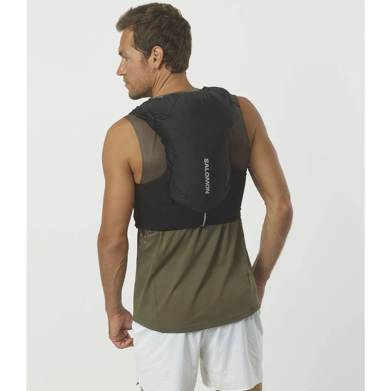 SALOMON Unisex Adv Skin 12 Set Black Running Vest with Flasks Included