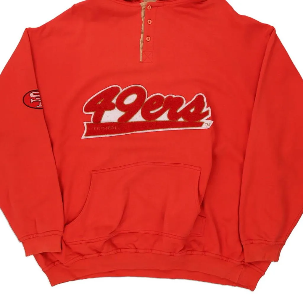 San Fransisco 49ers Nfl Hoodie - 3XL Red Cotton Blend