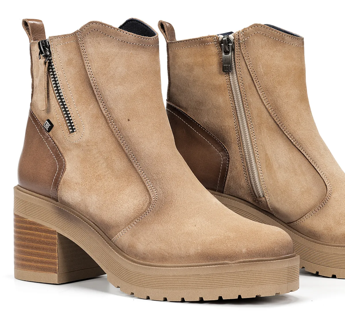 SARAH D9353 Taupe Ankle Boot