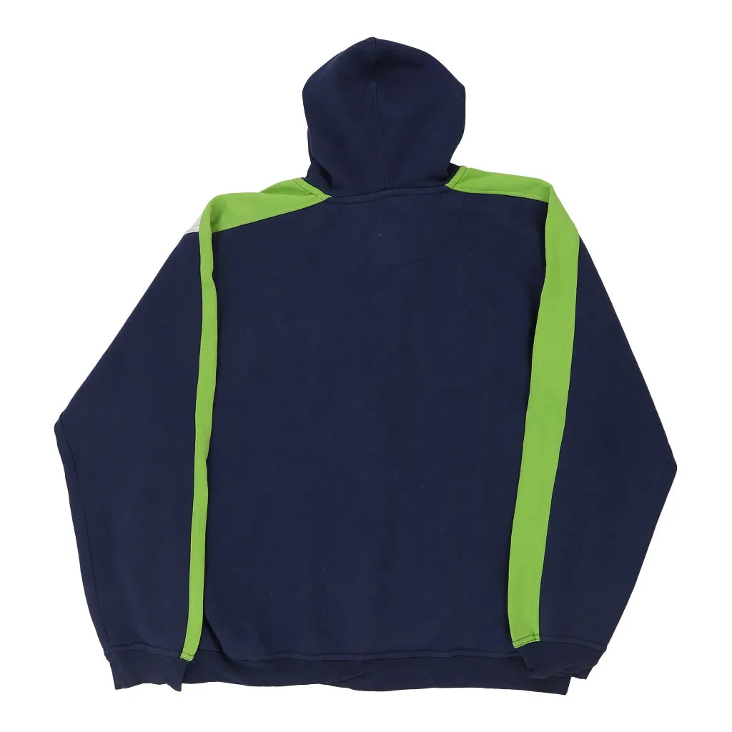 Seattle Seahawks Nfl Hoodie - 2XL Blue Cotton Blend