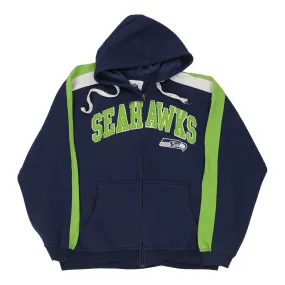 Seattle Seahawks Nfl Hoodie - 2XL Blue Cotton Blend