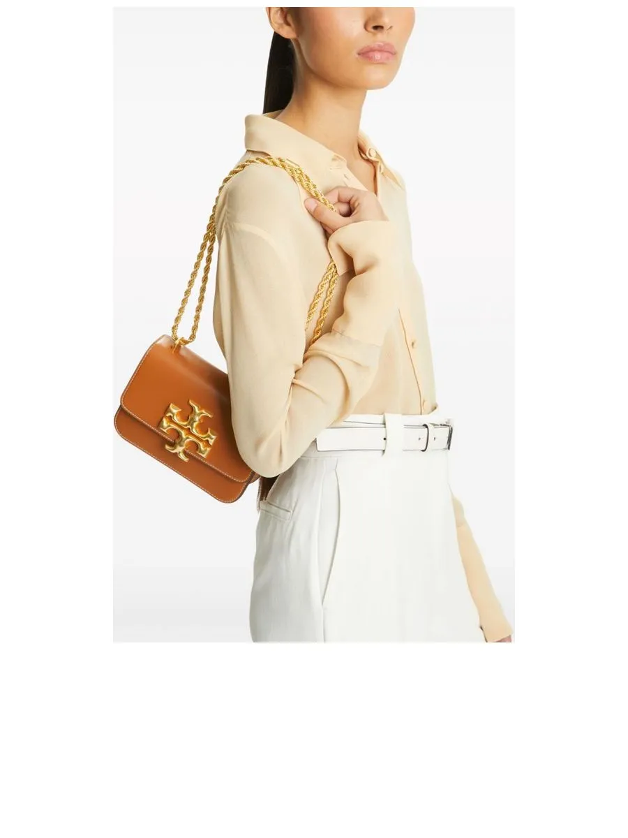 Shoulder Strap Bag With Goldtone Logo