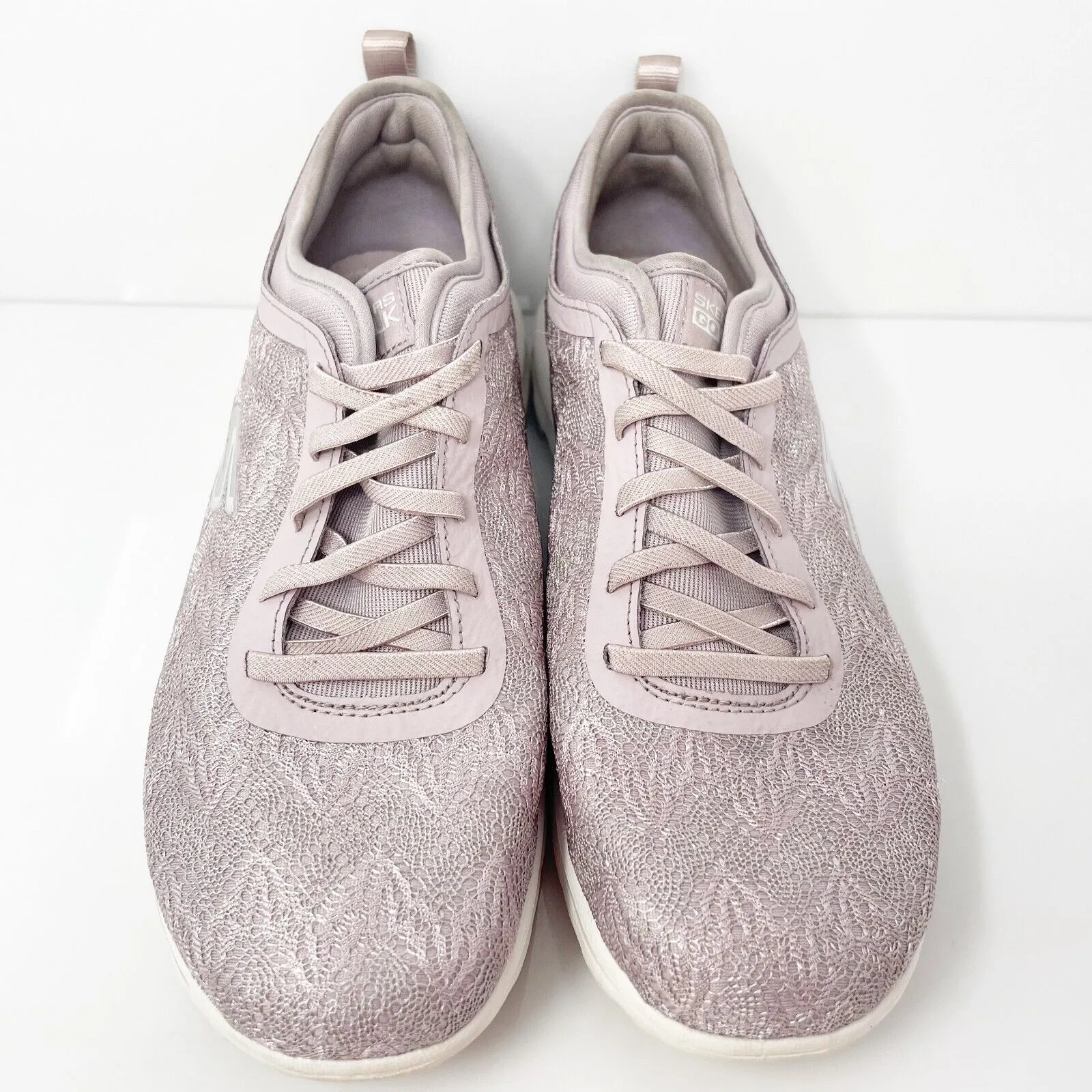Skechers Womens Go Walk Travel 124760 Pink Running Shoes Sneakers Size 7.5
