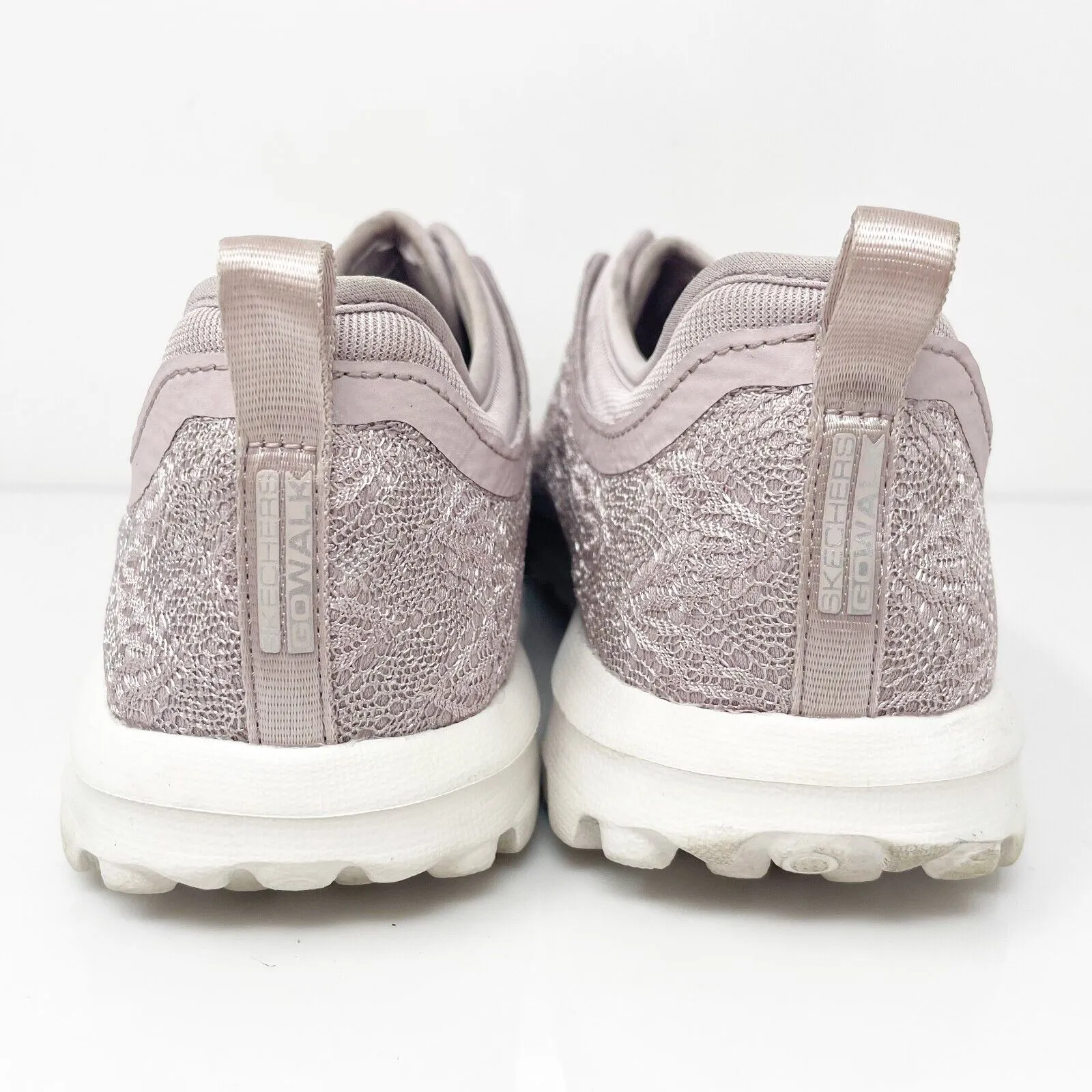 Skechers Womens Go Walk Travel 124760 Pink Running Shoes Sneakers Size 7.5