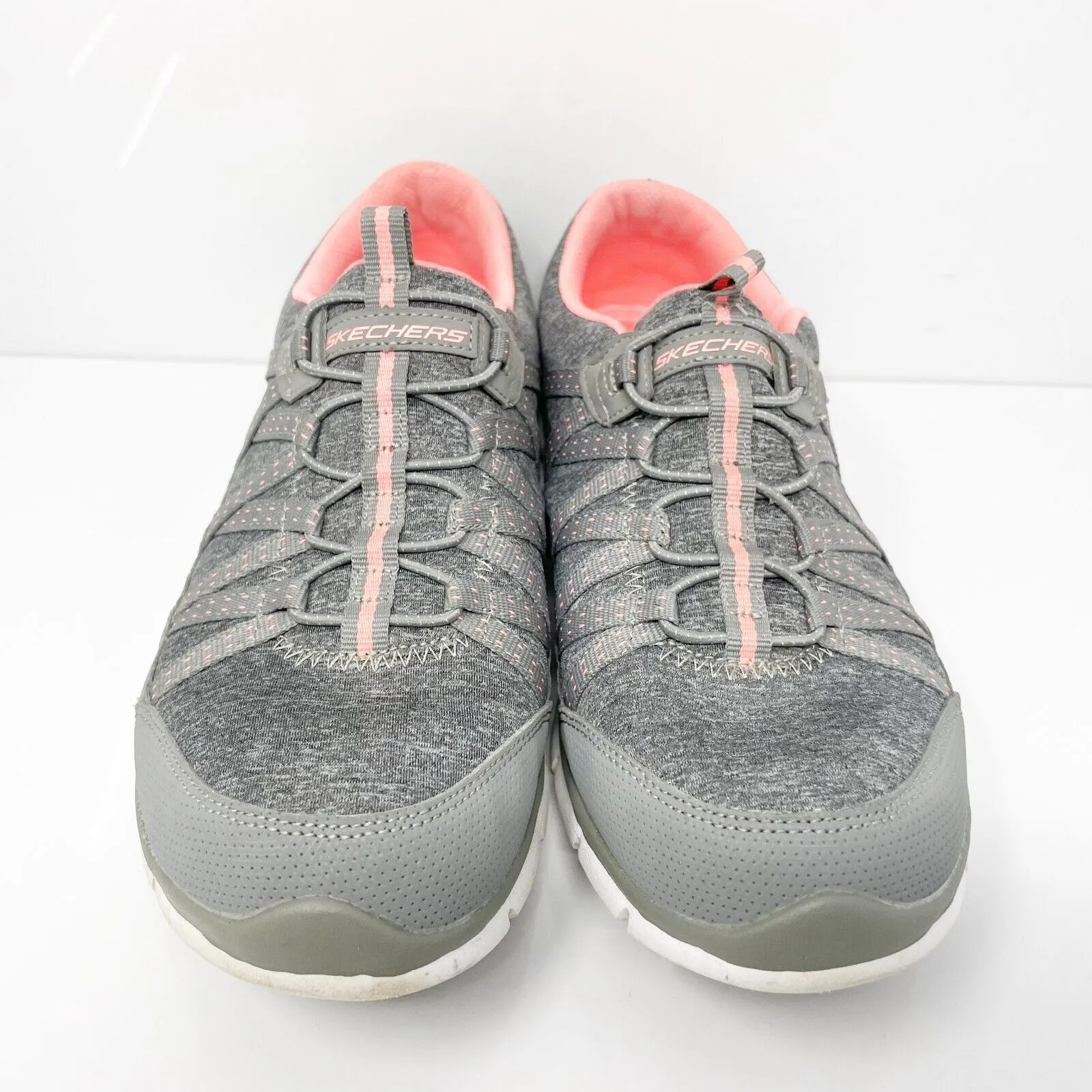 Skechers Womens Gratis Lets Cruise 104008 Gray Running Shoes Sneakers Size 8