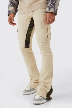 Skinny Stacked Flare Camo Gusset Cargo Pants