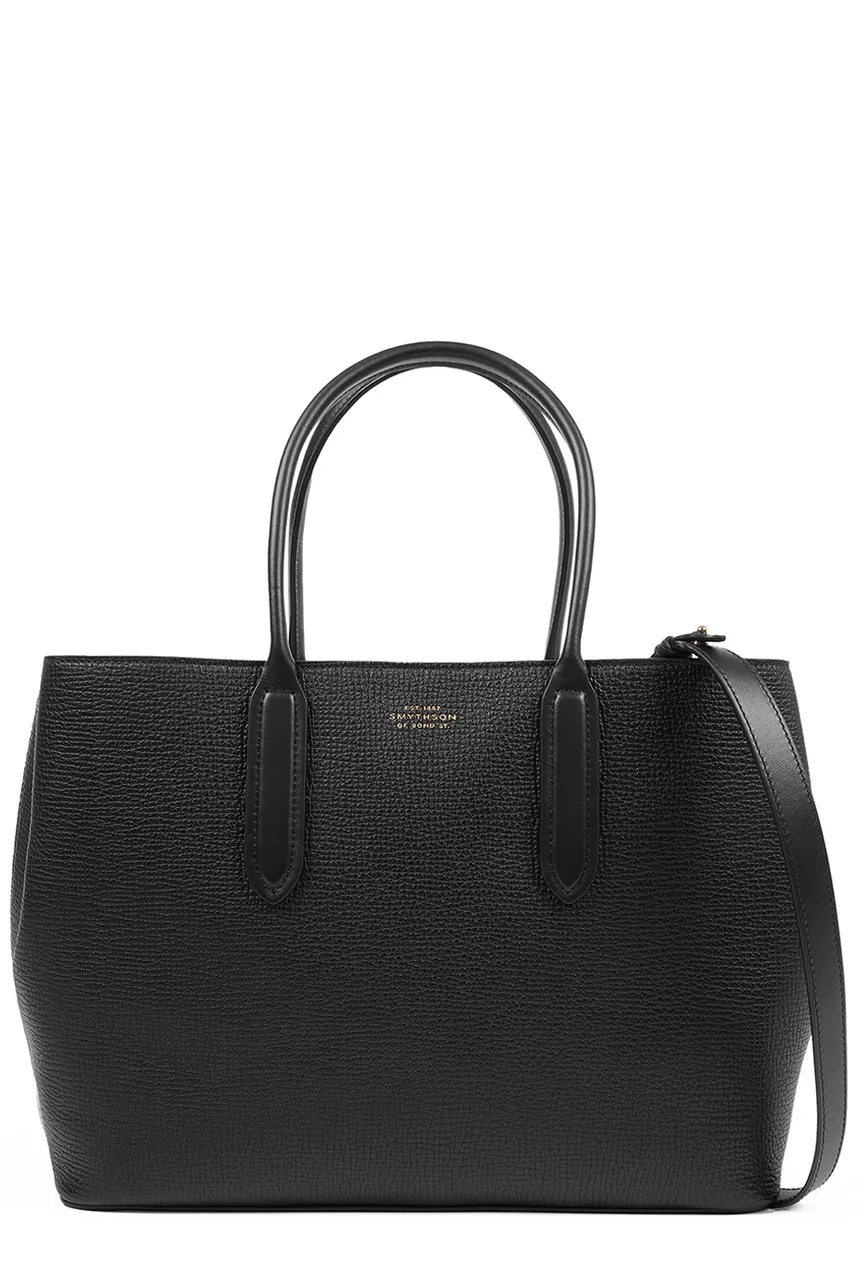 SMYTHSON Small day tote bag with zip in ludlow -                         -                     -                