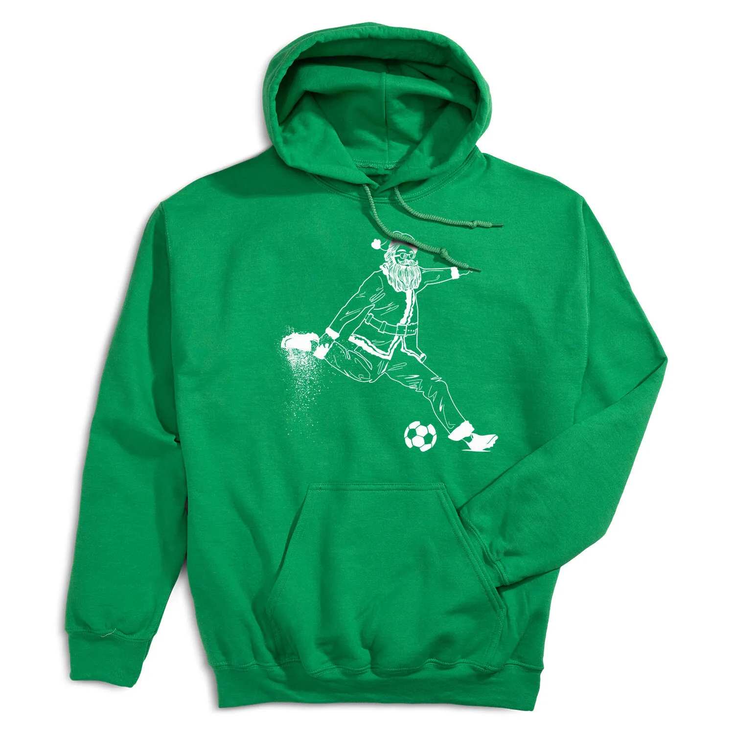 Soccer Hooded Sweatshirt - Santa Player 