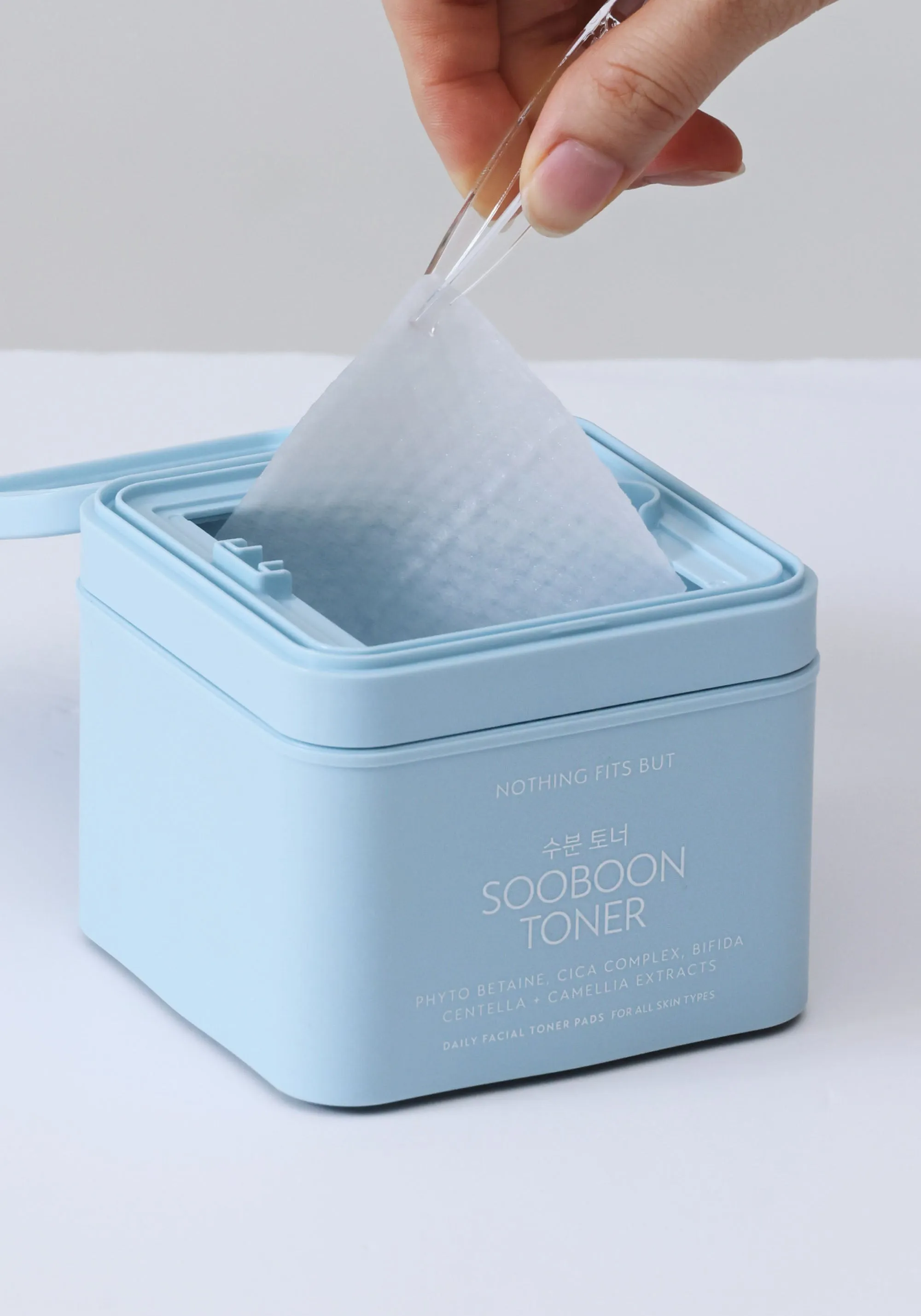 SOOBOON [수분] SERUM COTTON FACIAL TONER PAD WITH BETAINE, CICA & BIFIDA