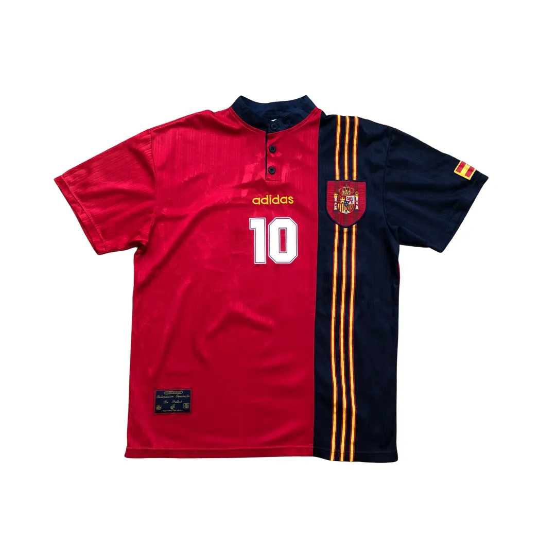 Spain Vintage Raul Adidas 1996/1998 Football Shirt Large