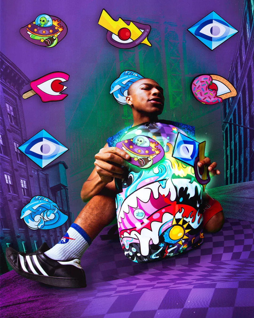 Sprayground Crazy Eyes Backpack