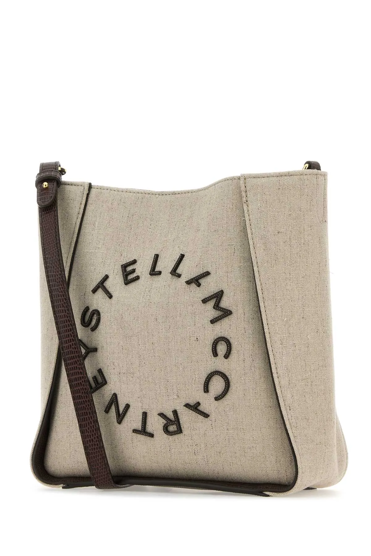 Stella Mc Cartney Cappuccino Canvas Crossbody Bag