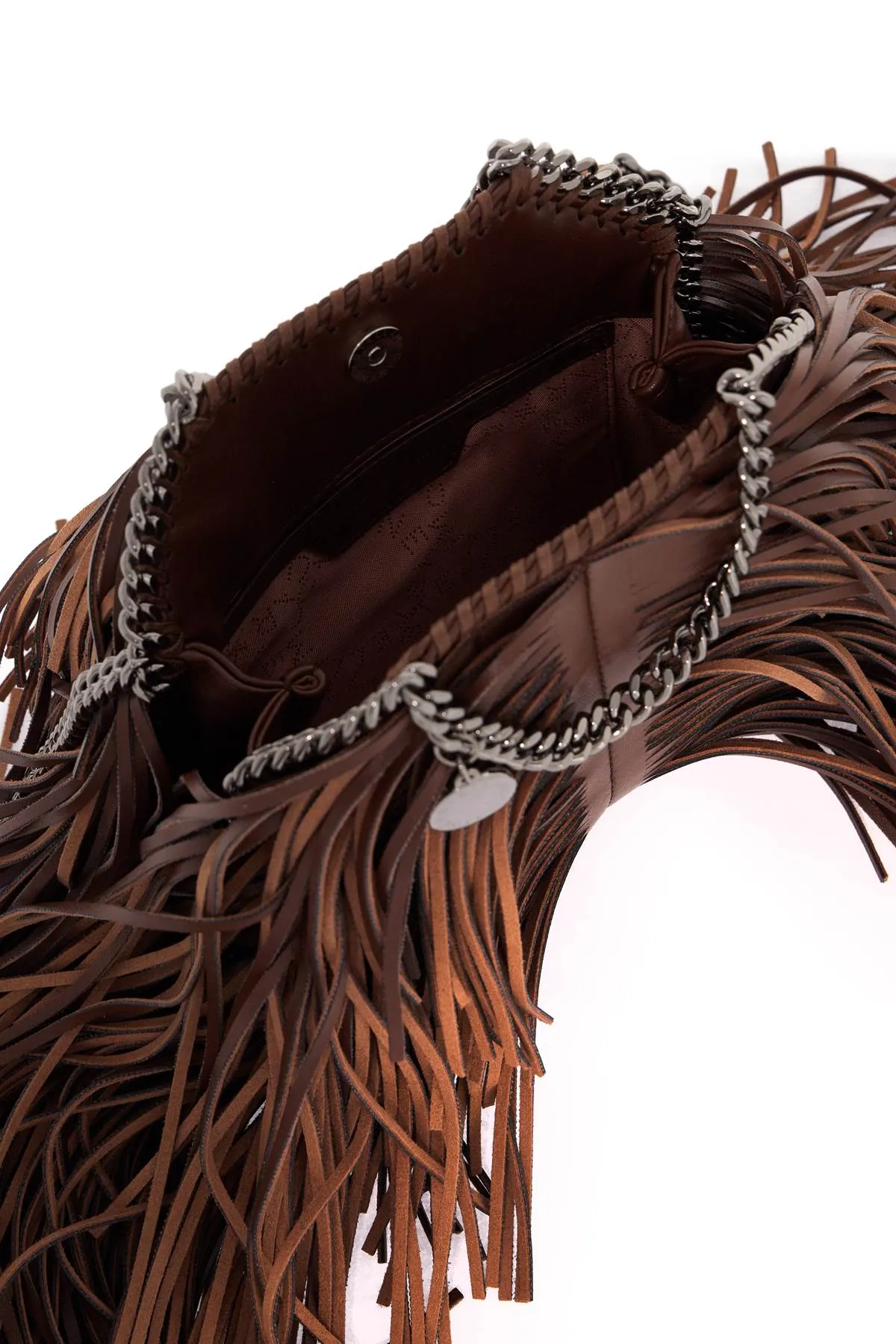 Stella McCartney    Stella Mc Cartney Mini Falabella Tote Bag With Fringes