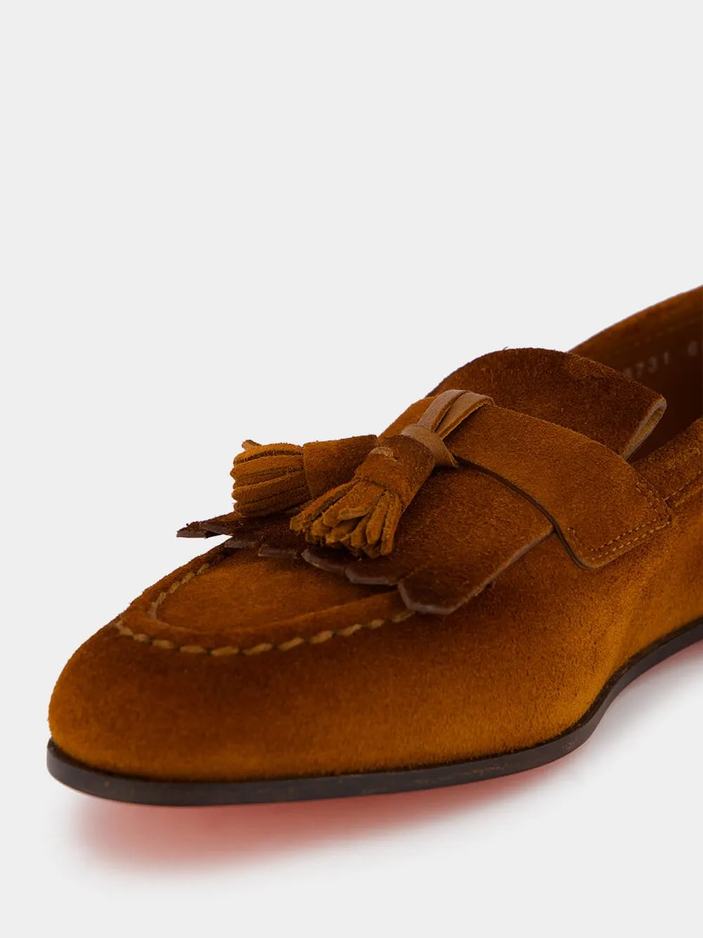 Suede Tassel Loafers