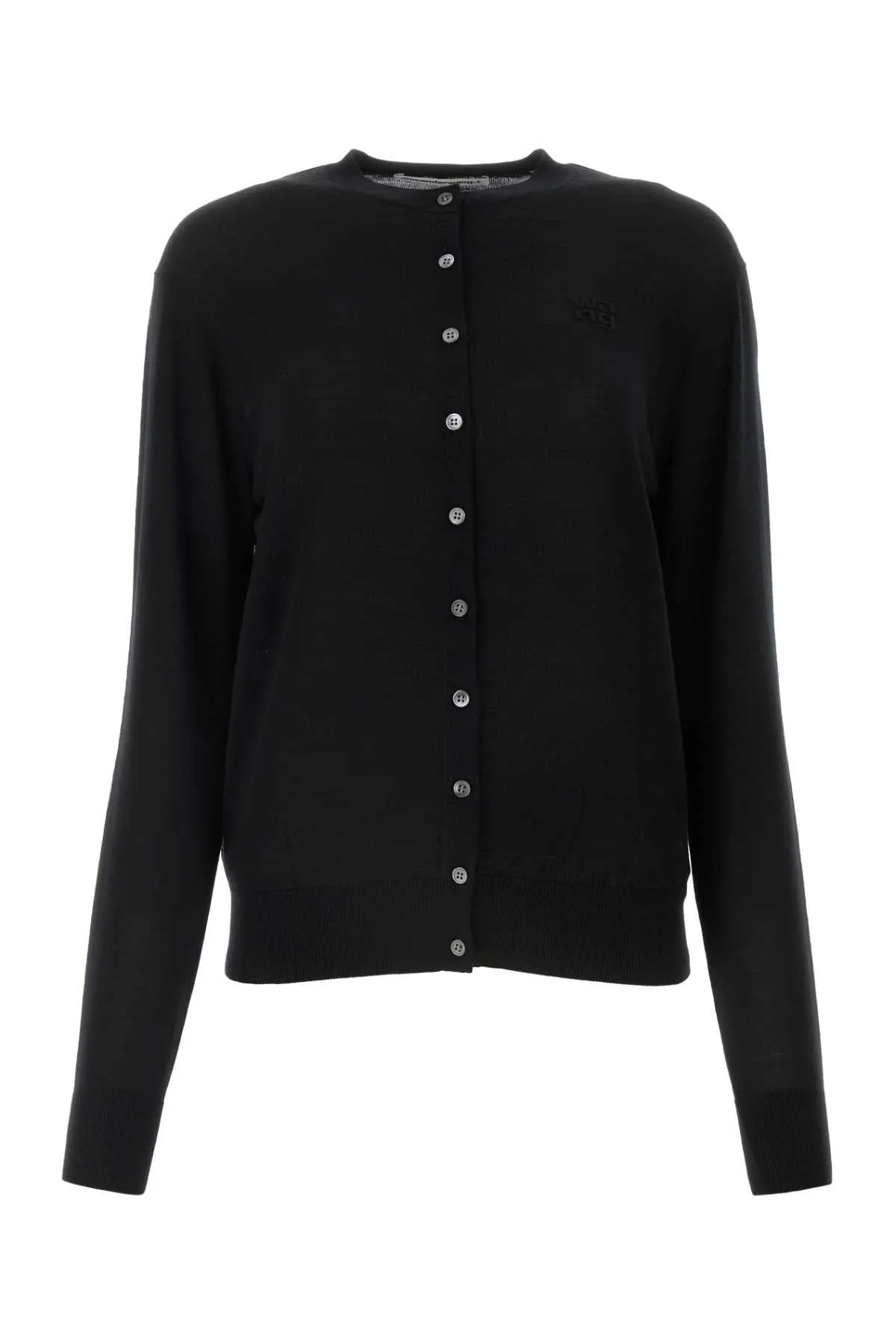 T By Alexander Wang Black Wool Cardigan