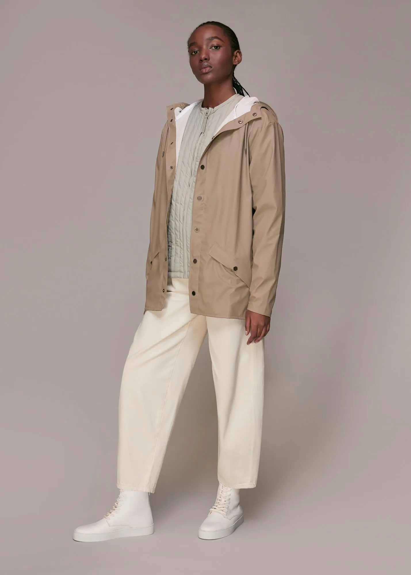 Taupe Rains Jacket