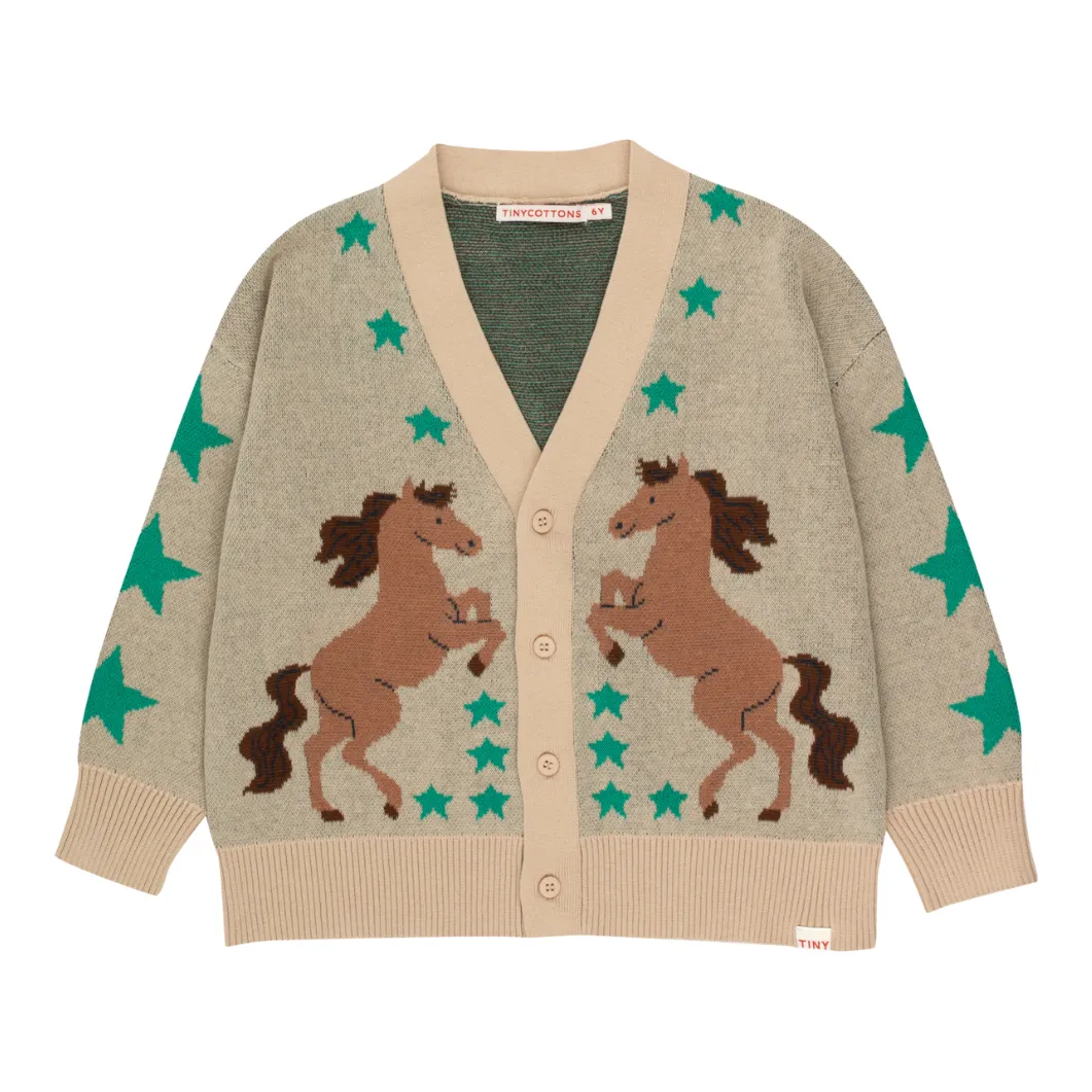 Tiny Cottons Horses Cardigan