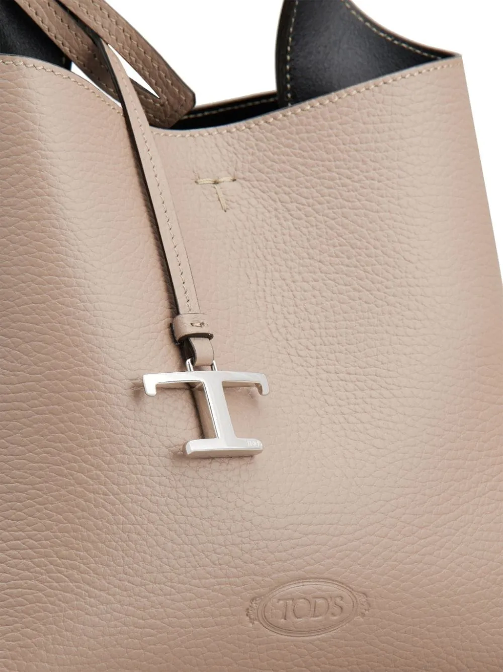 Tod's    Tod's T Timeless Mini Leather Tote Bag