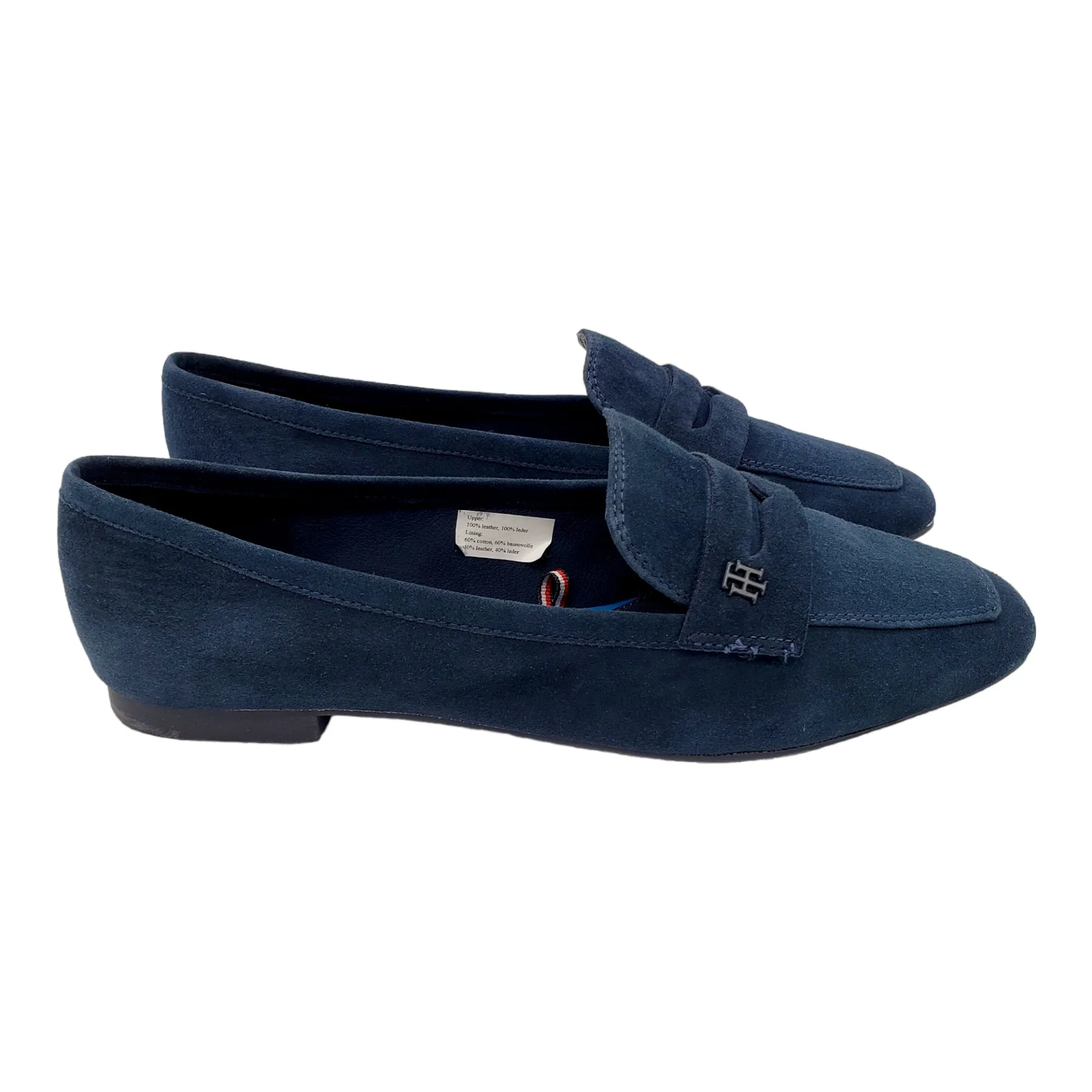 Tommy Hilfiger Navy Suede Loafers