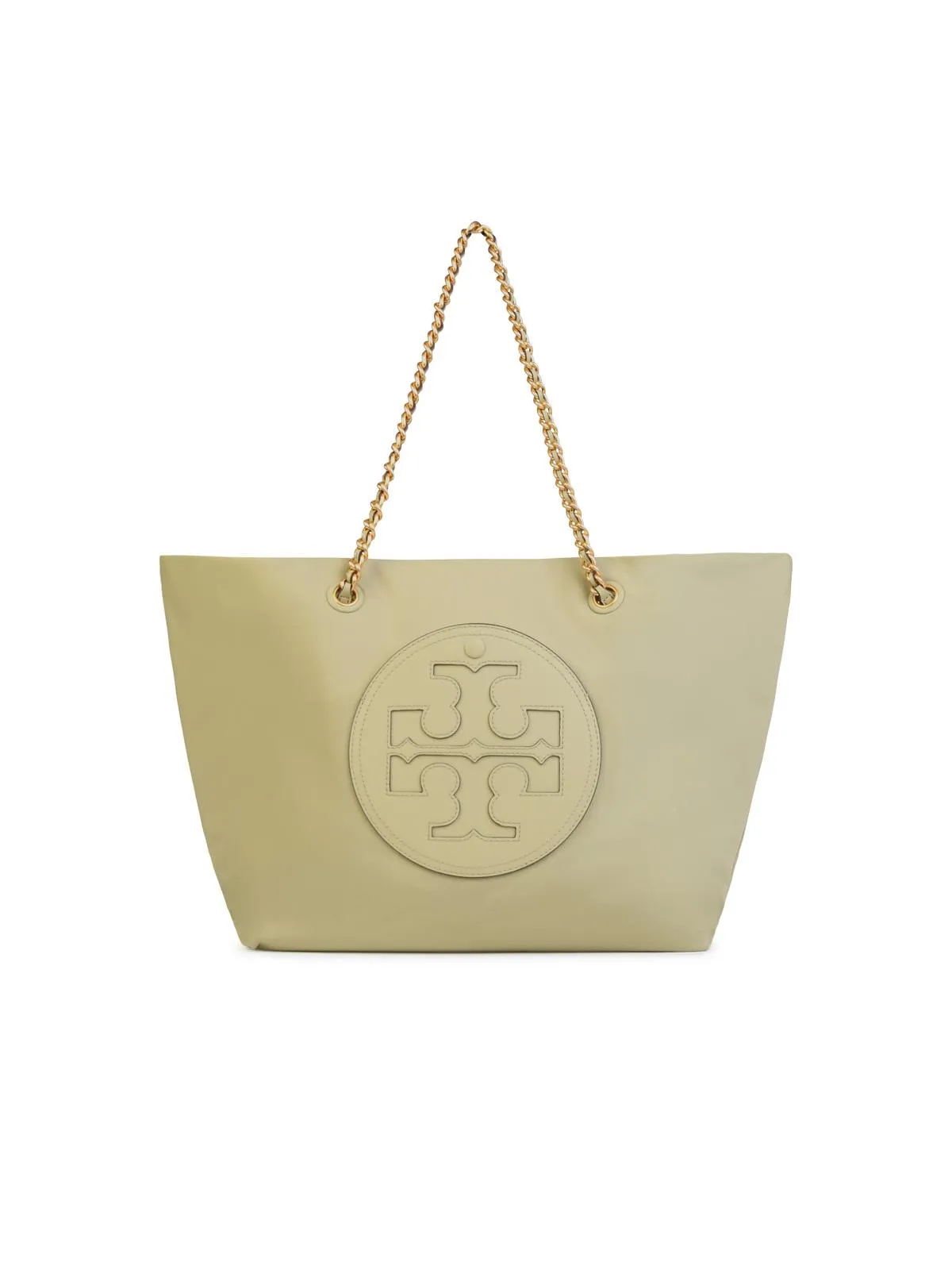 Tory Burch    Tory Burch 'Ella Chain Tote' Light Green 'Canvas' Bag