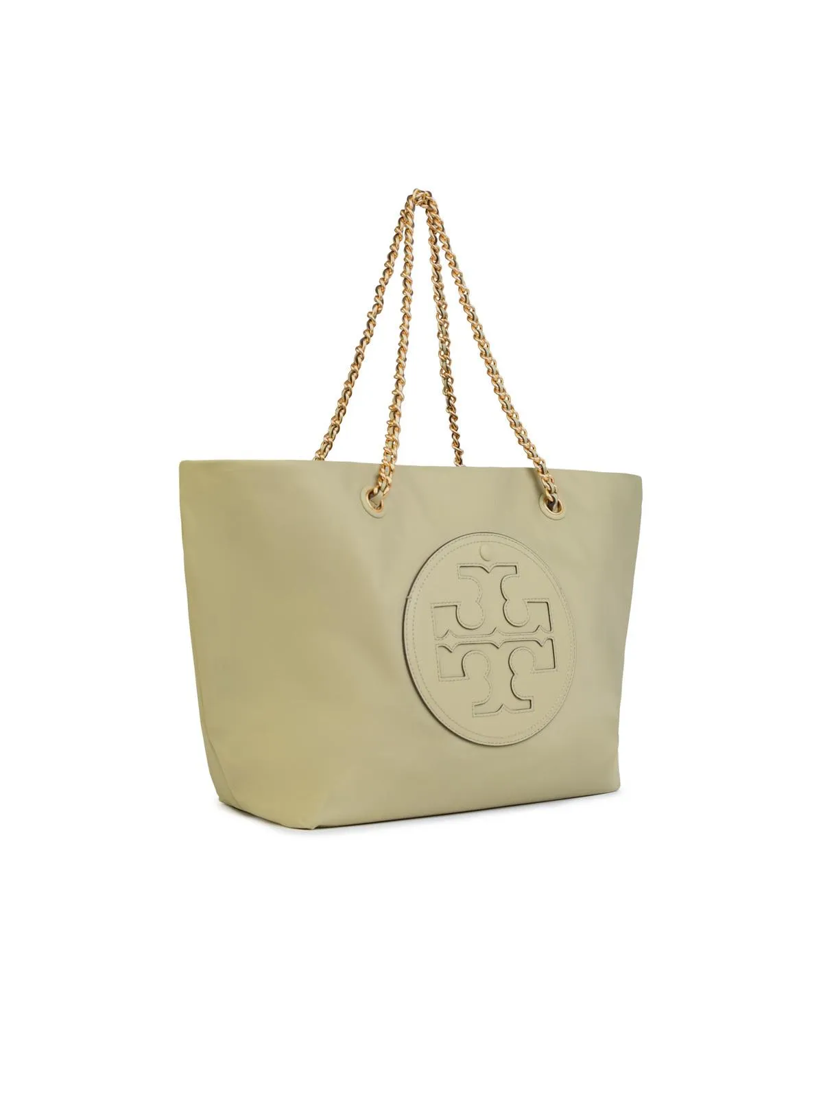 Tory Burch    Tory Burch 'Ella Chain Tote' Light Green 'Canvas' Bag