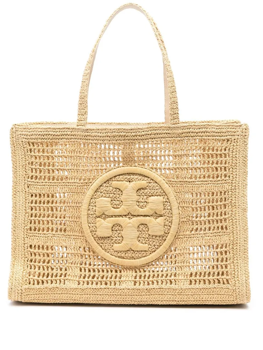 Tory Burch    Tory Burch Ella Crochet Large Tote Bag