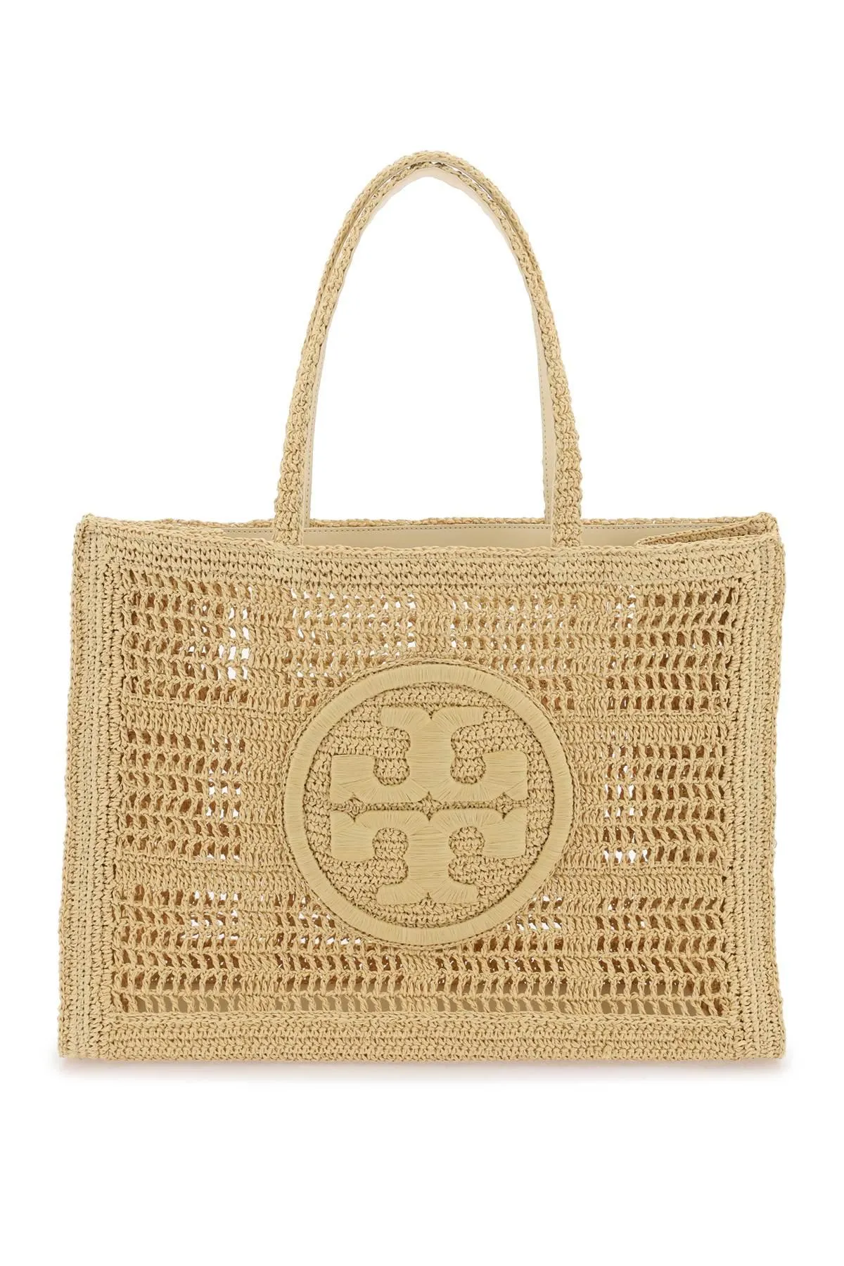 Tory Burch    Tory Burch Ella Crochet Raffia Tote Bag In