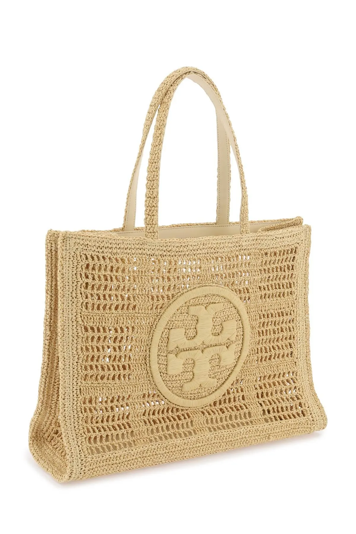 Tory Burch    Tory Burch Ella Crochet Raffia Tote Bag In