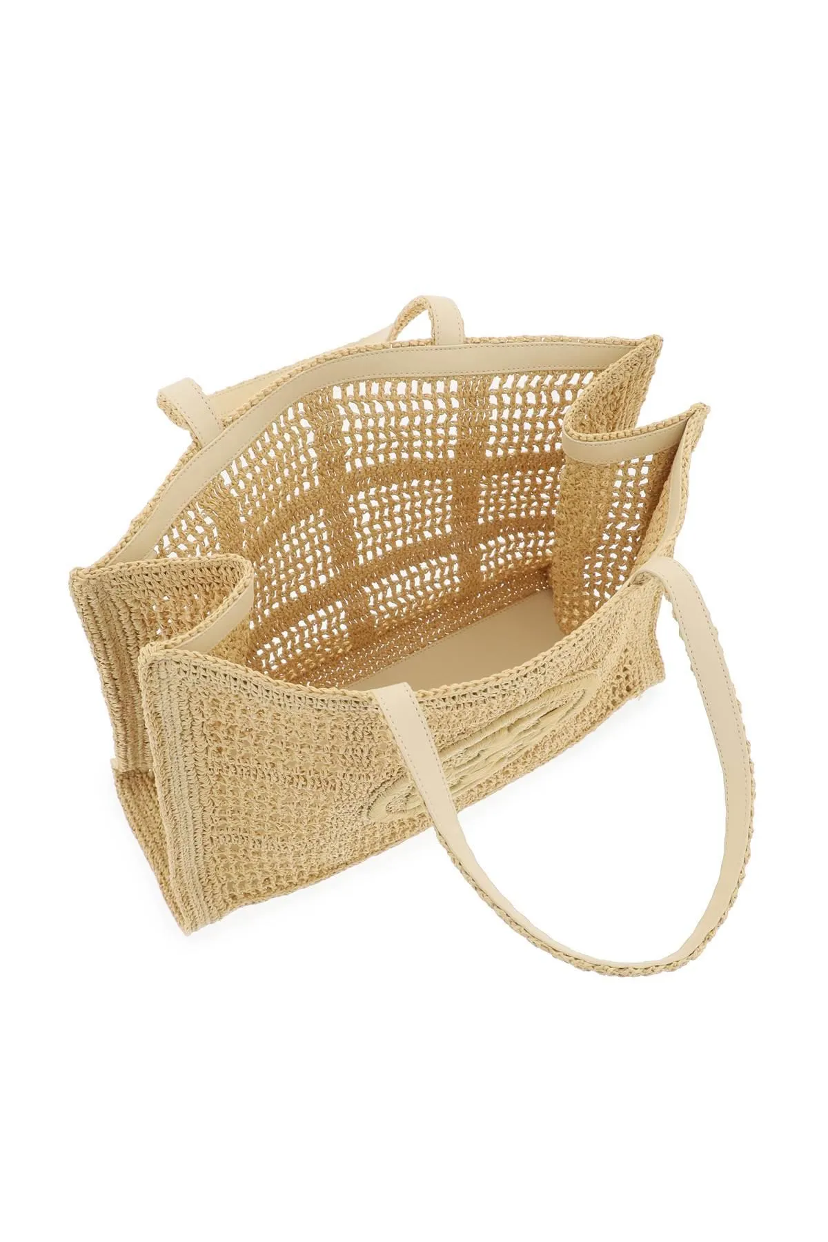 Tory Burch    Tory Burch Ella Crochet Raffia Tote Bag In